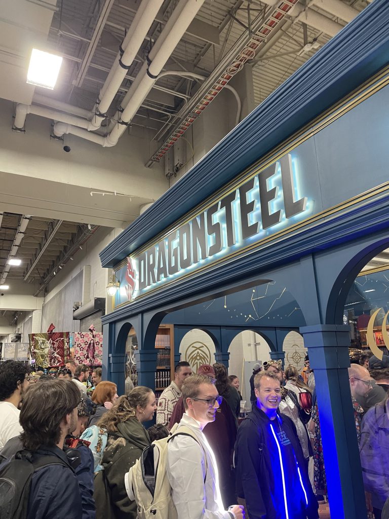 FanX 2024 Brandon Sanderson Signing at Dragonsteel booth