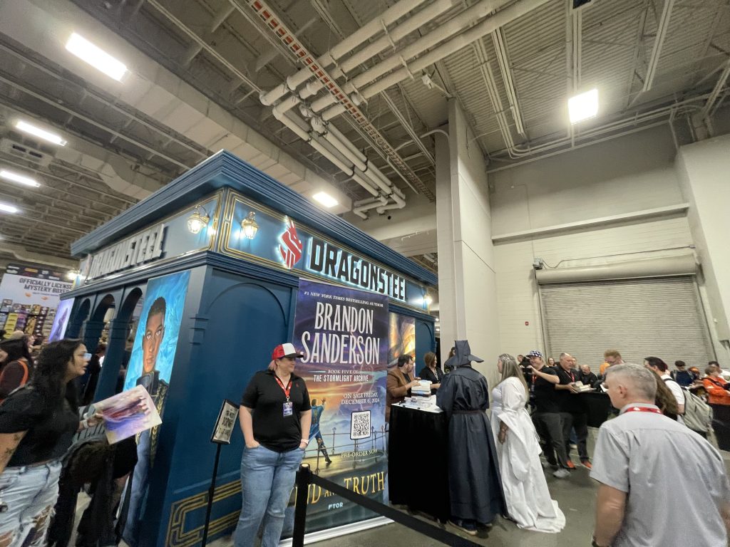 FanX 2024 Brandon Sanderson Signing at Dragonsteel booth