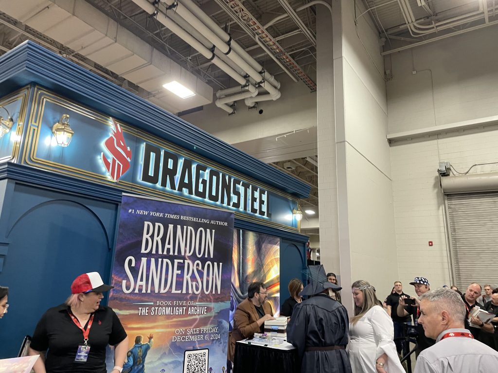 FanX 2024 Brandon Sanderson Signing at Dragonsteel booth