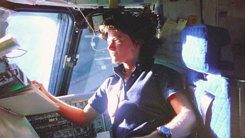 Sally Ride appears in SALLY by Cristina Costantini, an official selection of the 2025 Sundance Film Festival. Courtesy of Sundance Institute | photo by NASA.