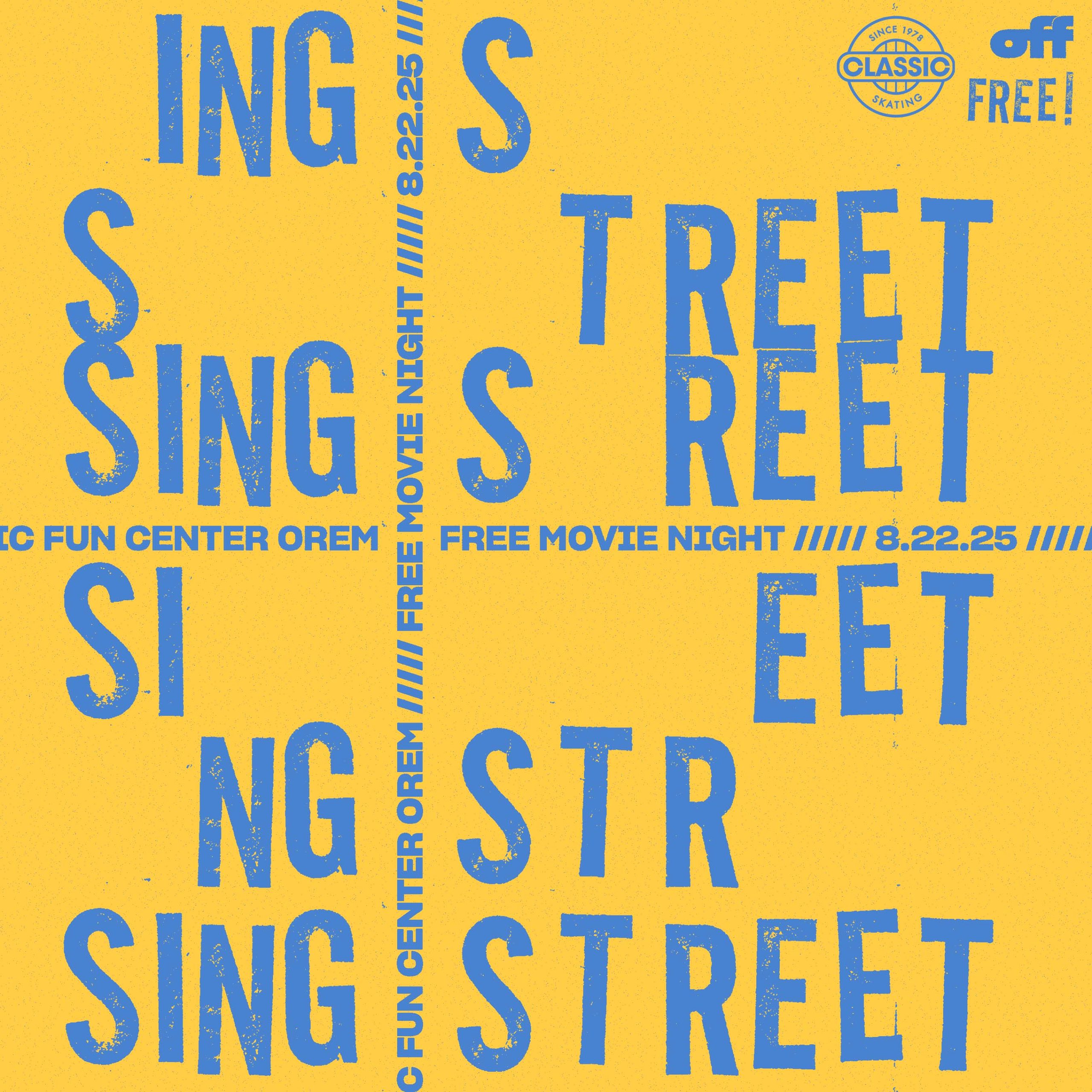 singstreetflyer1 Free Outdoor Movie: Sing Street